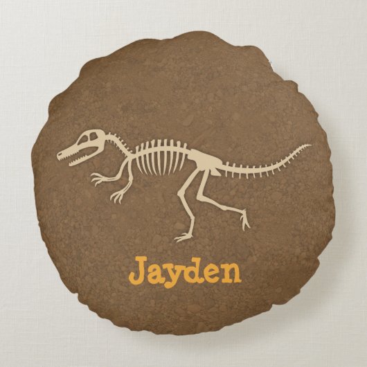 Coussins Ronds Décoration de chambre pour garçons avec os de vélo (Dos)