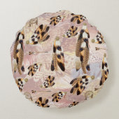 Coussins Ronds Décoration de maison attrape-rêves (Dos)