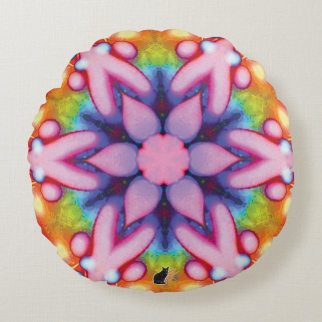 Coussins Ronds Deelish Kaleidoscope (Devant)