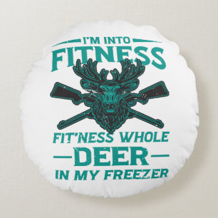 Coussins Ronds Deer In My Freezer - amateur de chasse
