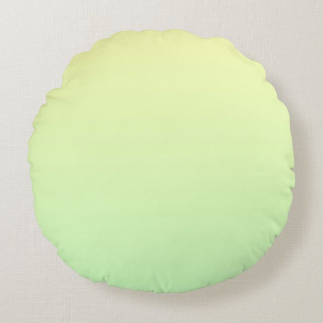 Coussins Ronds Dégradé jaune et vert (Devant)
