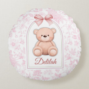 Coussins Ronds Delilah Conception personnalisée d'ours en peluc
