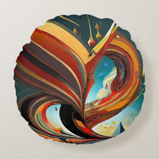 Coussins Ronds Dernière conception élégante imprimée (Devant)