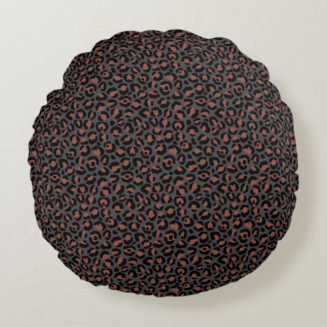 Coussins Ronds Design classique série Leopard 2 (Devant)