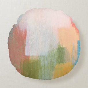 Coussins Ronds Design coloré Abstrait. Artiste polyvalent. Bru