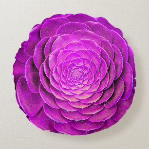 Coussins Ronds Design de fleur de cactus