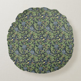 Coussins Ronds Design floral bleu et vert