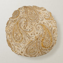 Dessin Classique Chaud et Cosy Paisley Doré