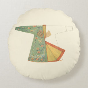 Coussins Ronds Dessin de kimono demi-fini