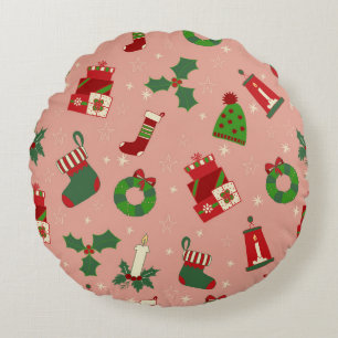 Coussins Ronds Dessin de Noël
