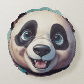 Coussins Ronds Dessin de Panda (Dos)