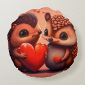 Coussins Ronds Dessin de Saint Valentin sur mesure (Dos)