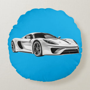 Coussins Ronds Dessin de voiture II