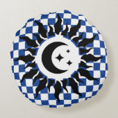 Coussins Ronds dessin géométrique ItalianFreaks (Dos)