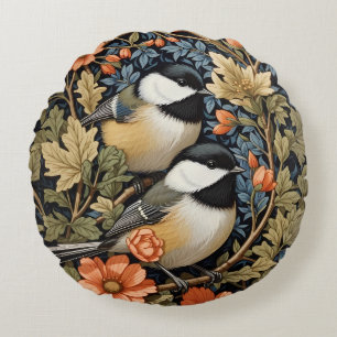 Coussins Ronds Deux Beaux Pickadee Noirs