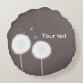 Coussins Ronds Deux Dandelions Taupe Russe Country Home (Dos)