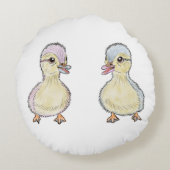 Coussins Ronds Deux petits canards (Dos)