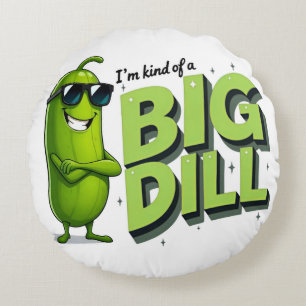 Coussins Ronds Dill Pickles Amateurs Cadeau - Drôle Drôle Dessins
