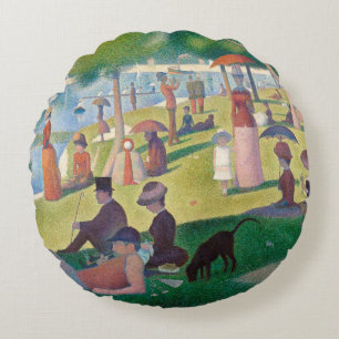 Coussins Ronds Dimanche sur La Grande Jatte Seurat Peinture