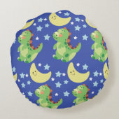 Coussins Ronds Dinosaure Bleu (Dos)
