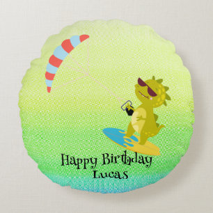 Coussins Ronds Dinosaure Dinosaure Paraglider Board