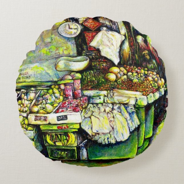 Coussins Ronds Dit pour impliquer toute l'idée (Devant)