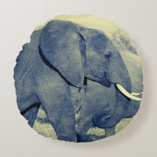 Coussins Ronds diva des éléphants