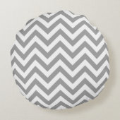 Coussins Ronds Dk Gray Lg Chevron Pineapple Quatrefoil 3 monogram (Dos)
