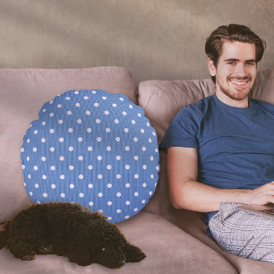 Coussins Ronds Dotty Delight Blue