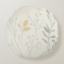 Douce Pillow Botanique – Floral Pastel Minimaliste