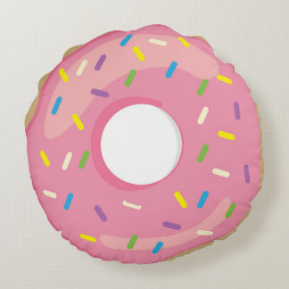 Coussins Ronds Doughnut rose