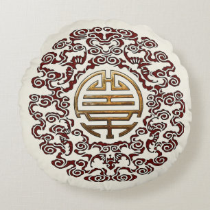 Coussins Ronds Dragon Chakra