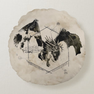 Coussins Ronds Dragon de Horntail de Hongrois