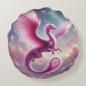 Coussins Ronds Dragon rose (Dos)