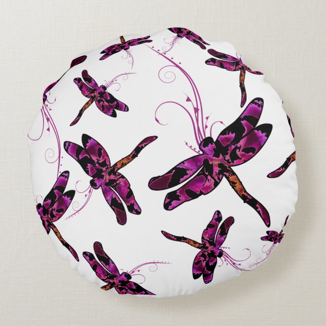 Coussins Ronds Dragonflies (Dos)