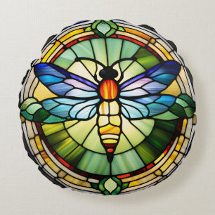 Coussins Ronds Dragonfly en verre