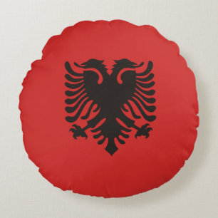 Coussins Ronds Drapeau albanais partout