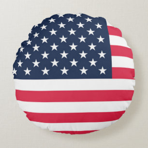 Coussins Ronds Drapeau américain 50 étoiles : Old Glory Stars and