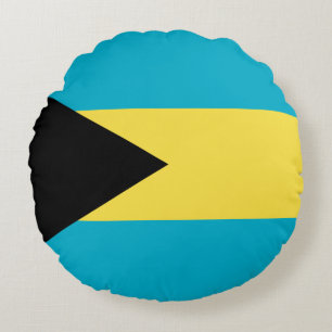 Coussins Ronds Drapeau Bahamas