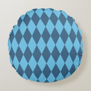 Coussins Ronds Drapeau bleu Bavaria Rhombus Motif