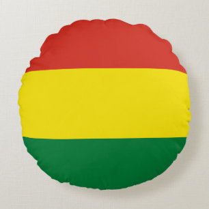 Coussins Ronds Drapeau bolivien