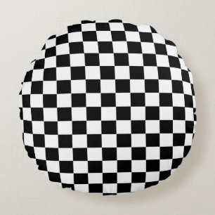 Coussins Ronds Drapeau Checkered