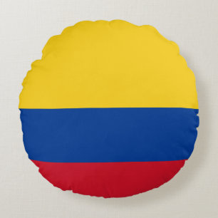 Coussins Ronds Drapeau de Colombie