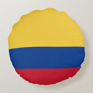 Coussins Ronds Drapeau de Colombie