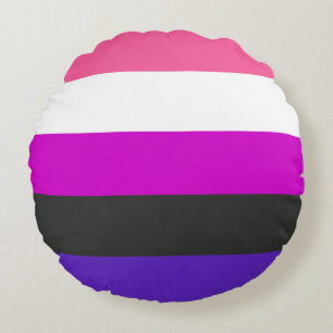 Coussins Ronds Drapeau de fierté genderfluid