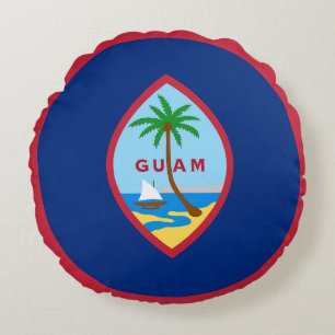 Coussins Ronds Drapeau de Guam