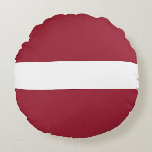 Coussins Ronds Drapeau de la Lettonie