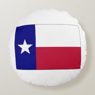 Coussins Ronds Drapeau de la Lone Star du Texas