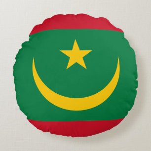 Coussins Ronds Drapeau de la Mauritanie