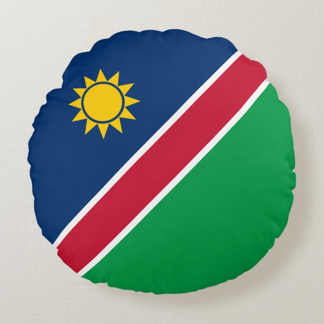 Coussins Ronds Drapeau de la Namibie (Devant)